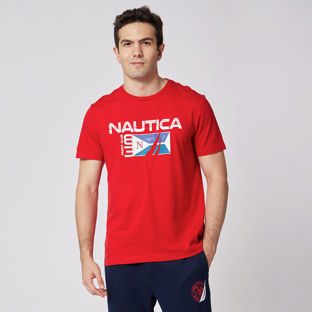 【NAUTICA】男裝 品牌LOGO小方格長袖POLO衫(深藍) 歷史價格詳細信息