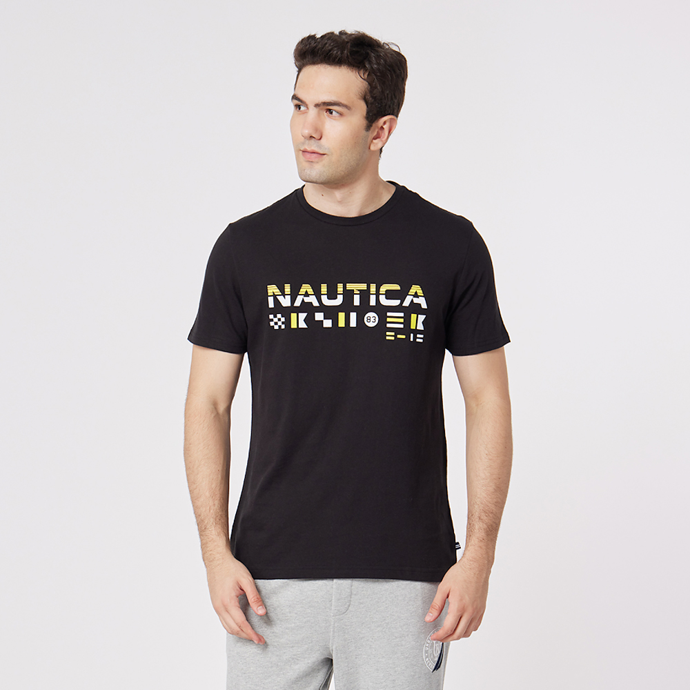 【NAUTICA】男裝 品牌LOGO小方格長袖POLO衫(深藍) 歷史價格詳細信息