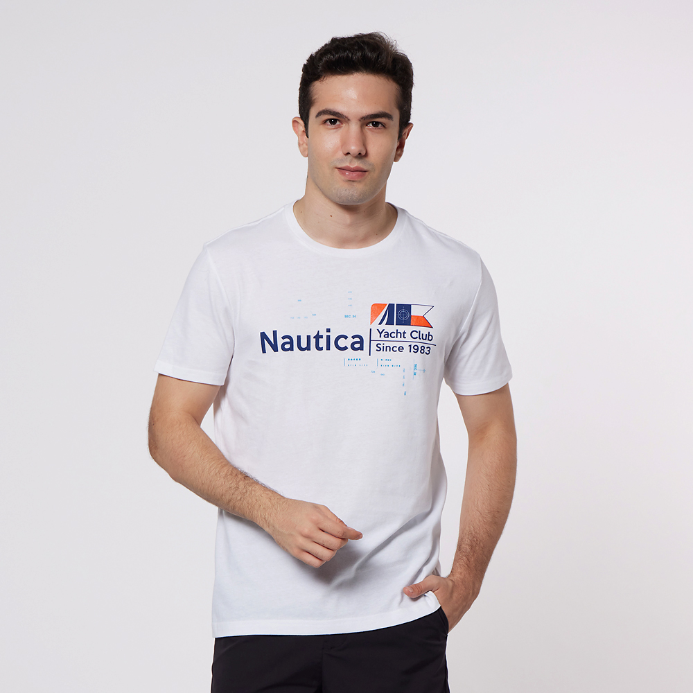 【NAUTICA】男裝 質感清新格紋短袖襯衫(淺藍) 歷史價格詳細信息