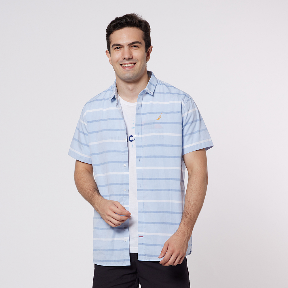 NAUTICA 男純棉短袖T恤 黑色款 S 尺寸 前方印有經典品牌LOGO 特價:700元 亞洲版型 女生也可以穿喔 歷史價格詳細信息