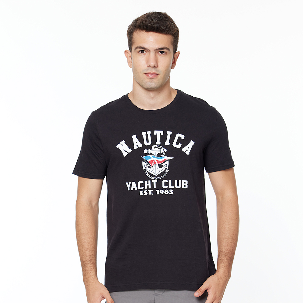 【NAUTICA】男裝 船錨圖騰圓領長袖針織衫(卡其) 歷史價格詳細信息