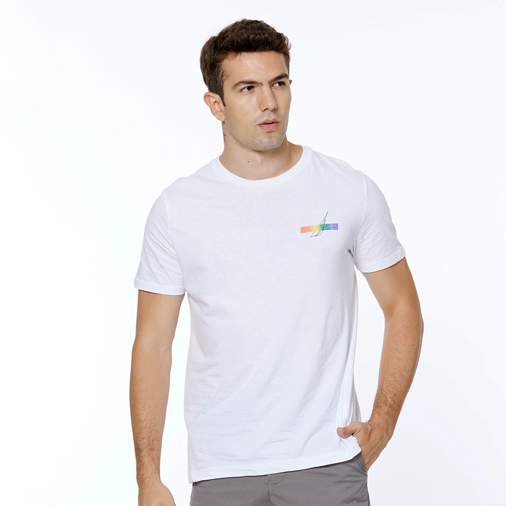 【NAUTICA】男裝 Pride系列休閒素面LOGO短袖T恤(深藍) 歷史價格詳細信息