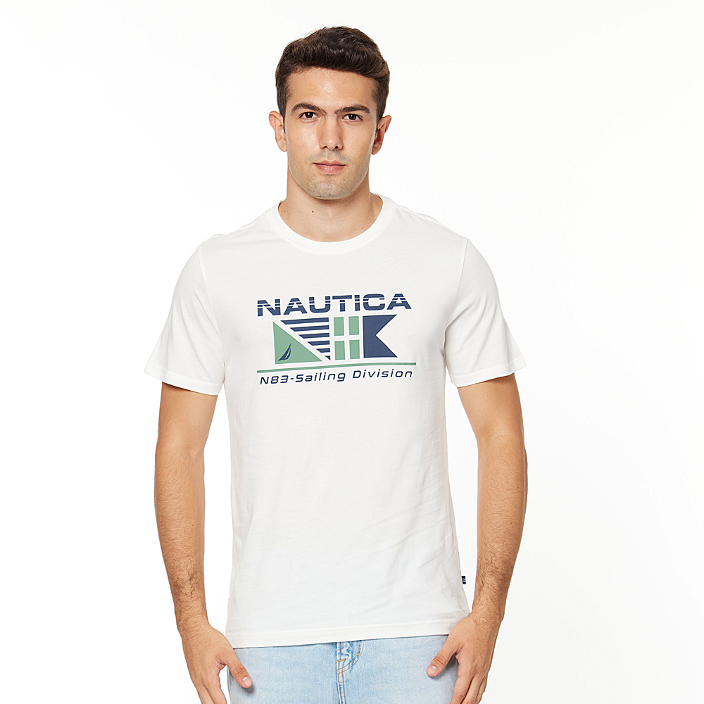 NAUTICA 男純棉短袖T恤 黑色款 S 尺寸 前方印有經典品牌LOGO 特價:700元 亞洲版型 女生也可以穿喔 歷史價格詳細信息