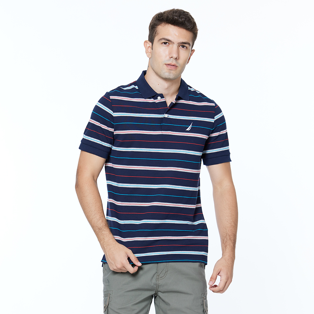 【NAUTICA】男裝 細緻滿版小魚印花長袖襯衫(深藍) 歷史價格詳細信息