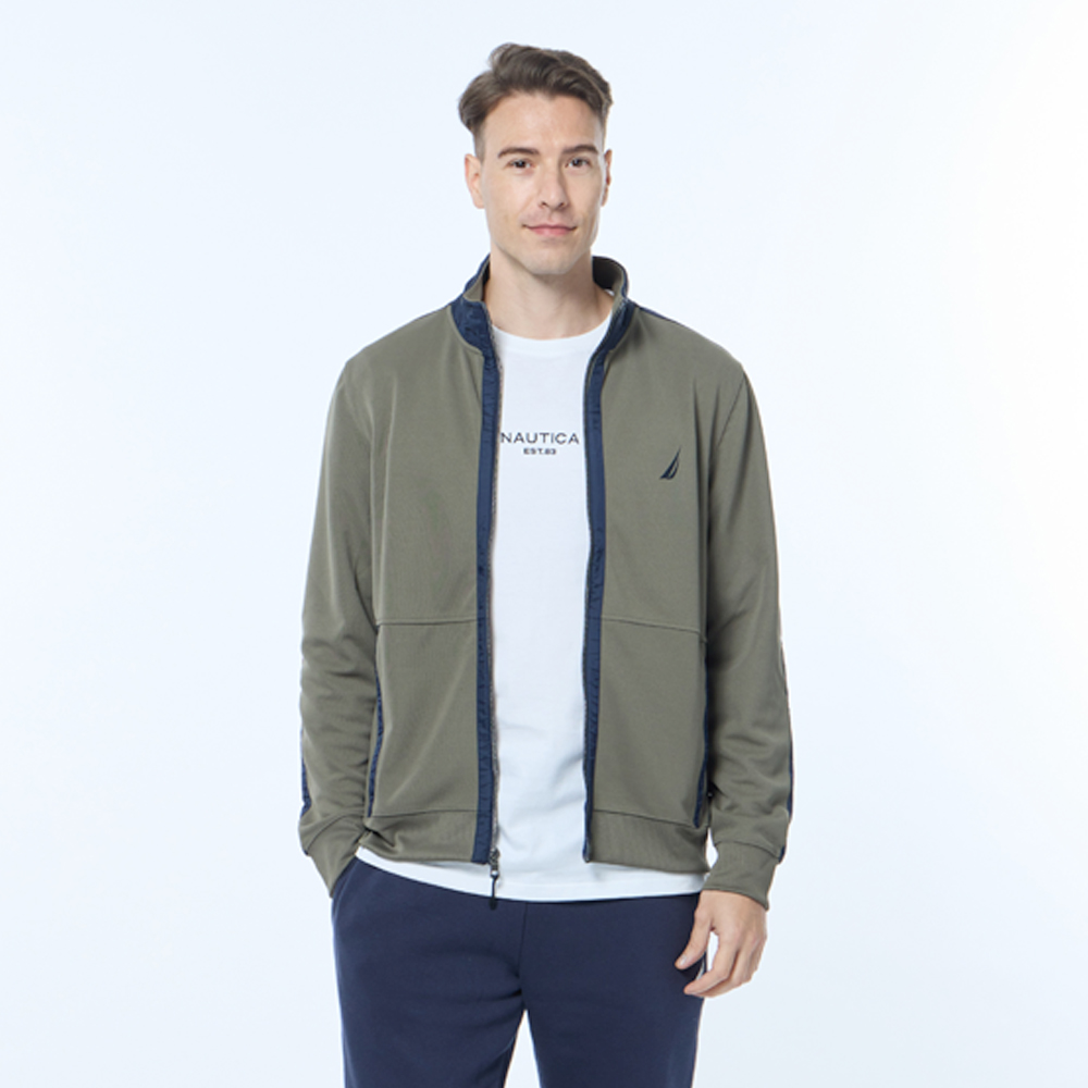 【NAUTICA】女裝撞色立領磨毛休閒外套(深藍) 歷史價格詳細信息
