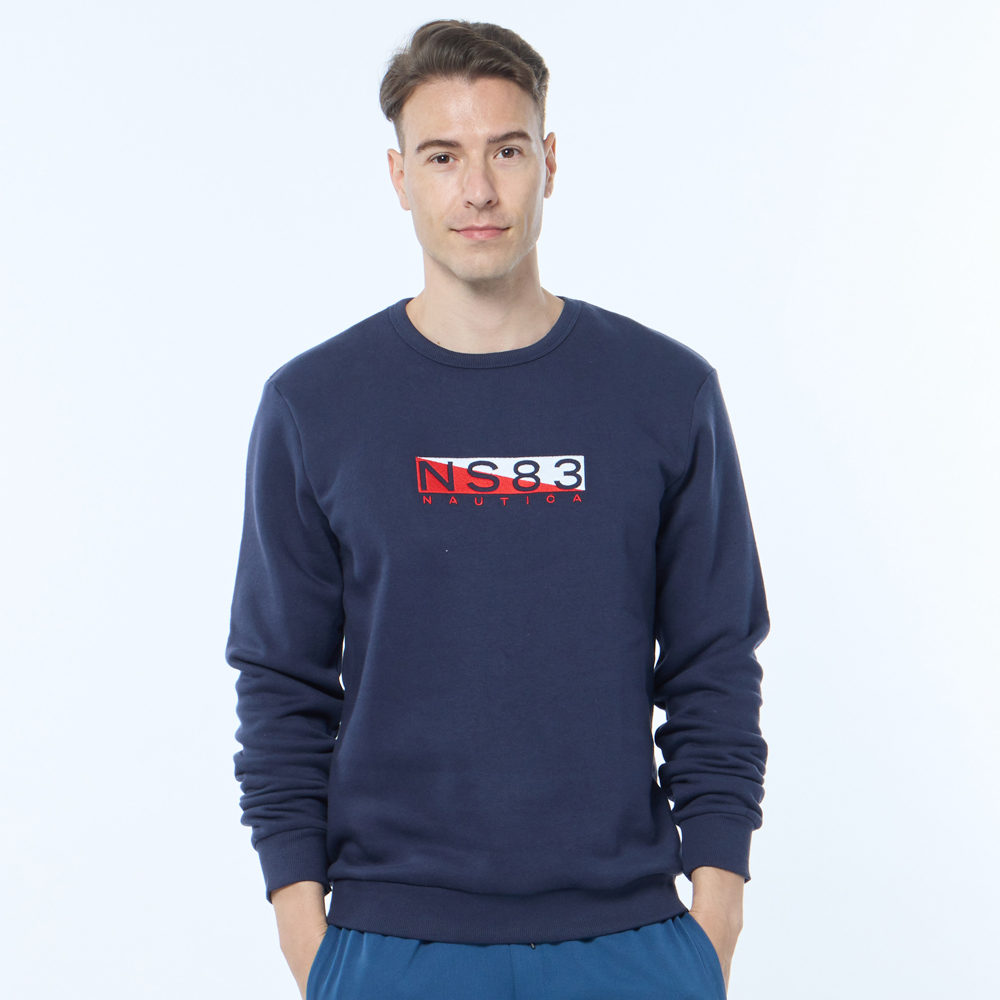 【NAUTICA】男裝 品牌LOGO小方格長袖POLO衫(深藍) 歷史價格詳細信息