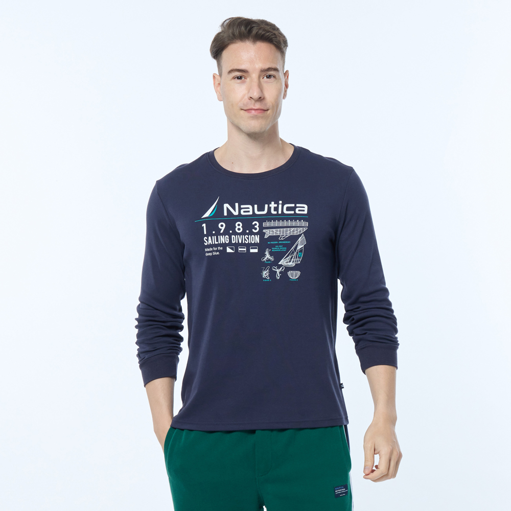 【NAUTICA】男裝 品牌LOGO簡約刺繡長袖POLO衫(黑) 歷史價格詳細信息