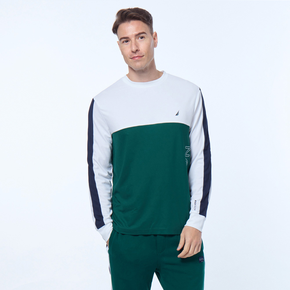 【NAUTICA】男裝 跳色拼接短袖POLO衫(深藍色) 歷史價格詳細信息