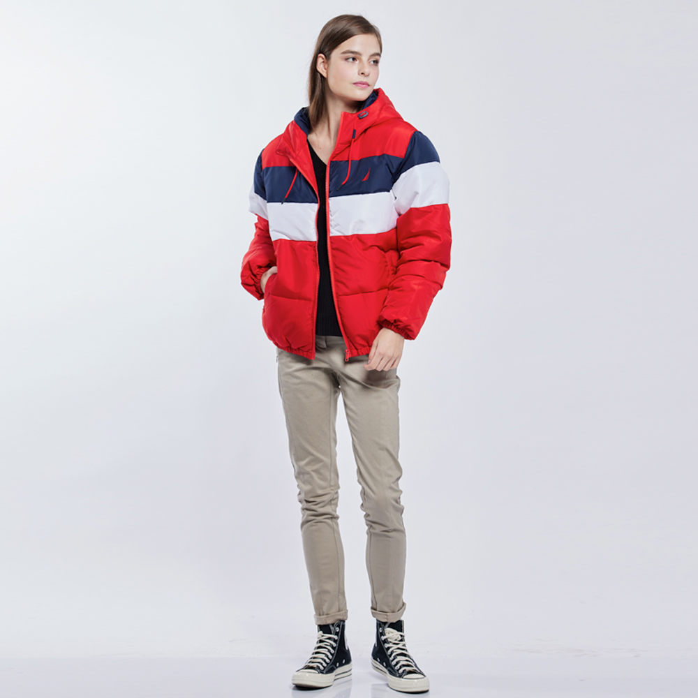 【NAUTICA】女裝修身羽絨連帽外套(灰色) 歷史價格詳細信息