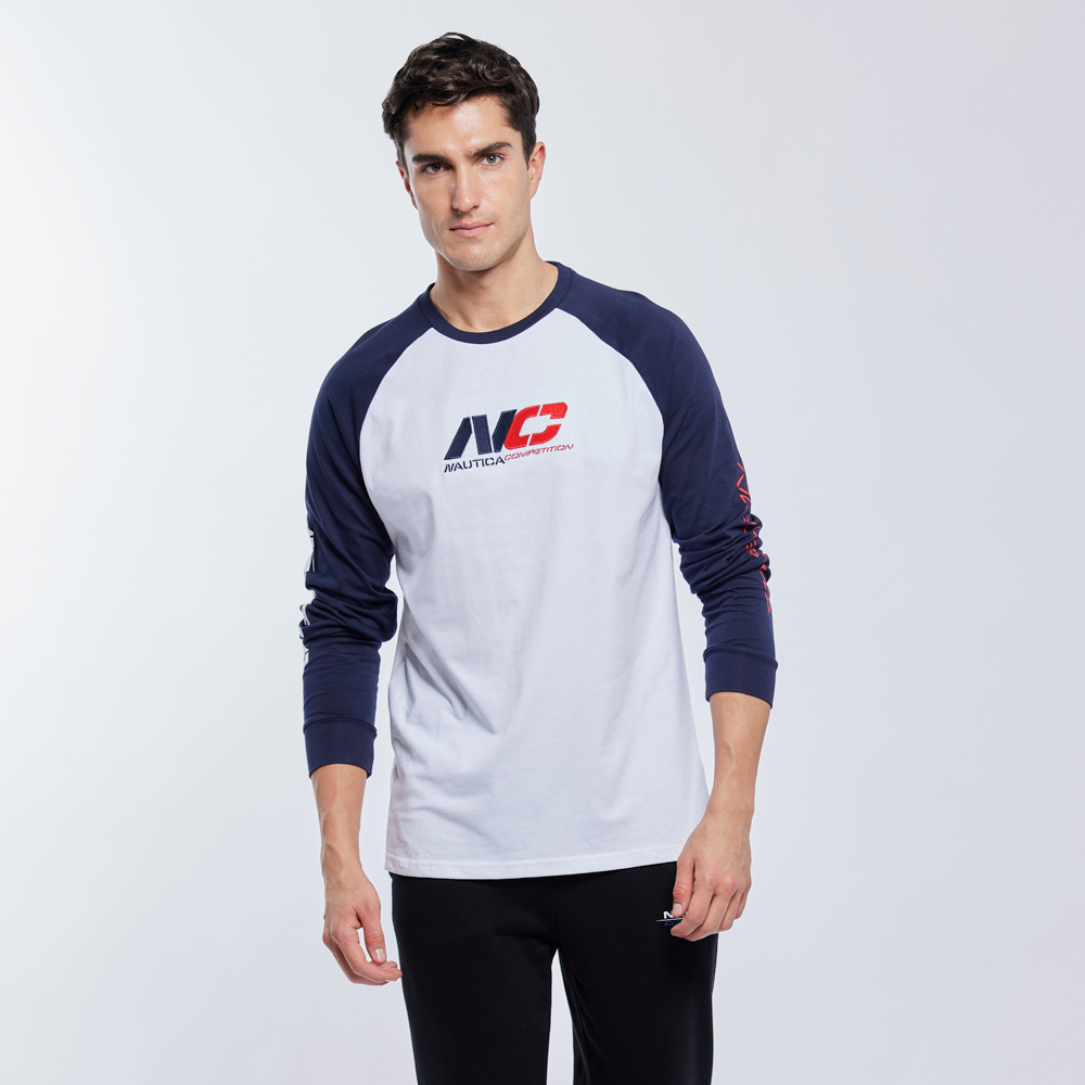 【NAUTICA】男裝 COMPETITION品牌LOGO條紋短袖T恤(黑) 歷史價格詳細信息
