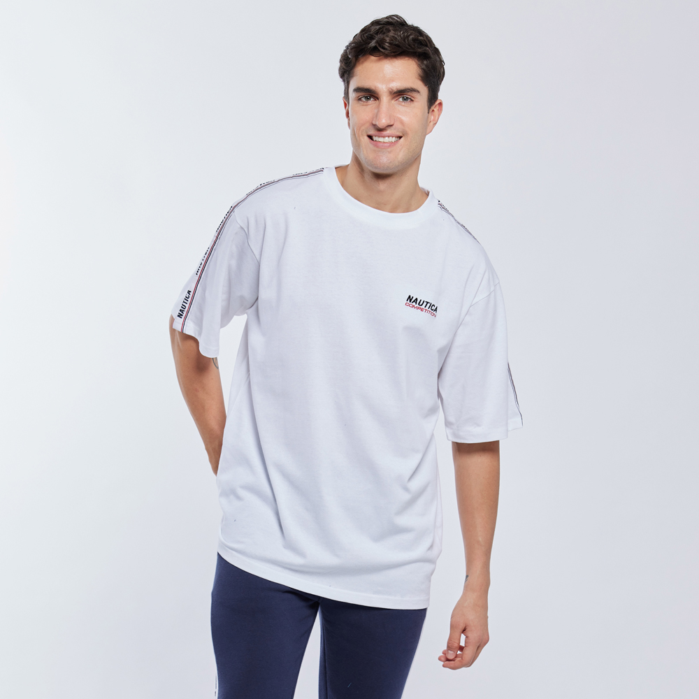 【NAUTICA】男裝 COMPETITION撞色衣袖長袖T恤(白) 歷史價格詳細信息
