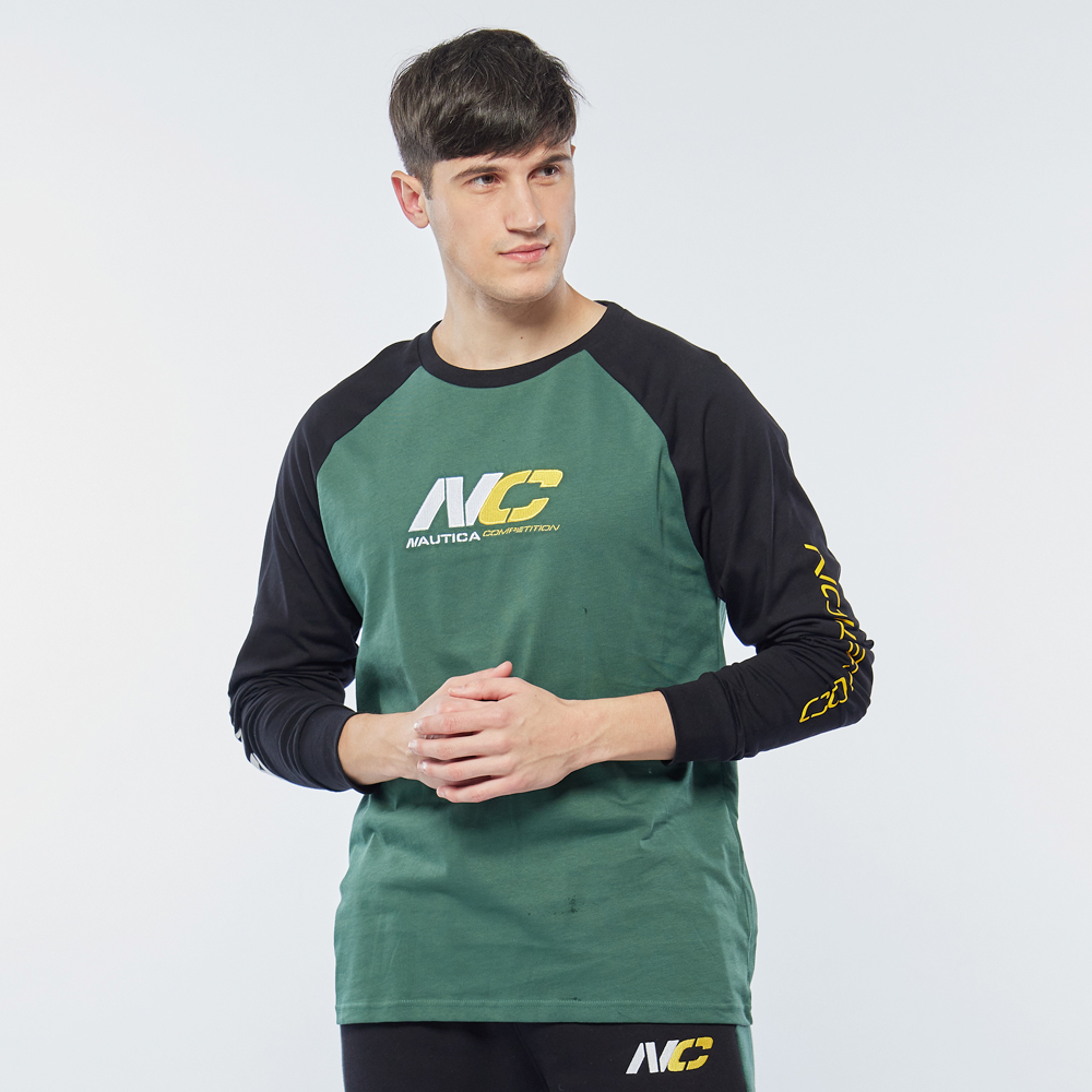 【NAUTICA】男裝 COMPETITION品牌LOGO條紋短袖T恤(黑) 歷史價格詳細信息