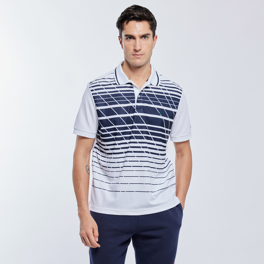 【NAUTICA】男裝 率性地圖圖騰印花短袖T恤(紅) 歷史價格詳細信息