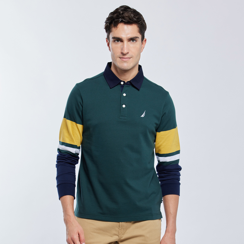 【NAUTICA】男裝撞色拼接時尚運動短褲(黑) 歷史價格詳細信息