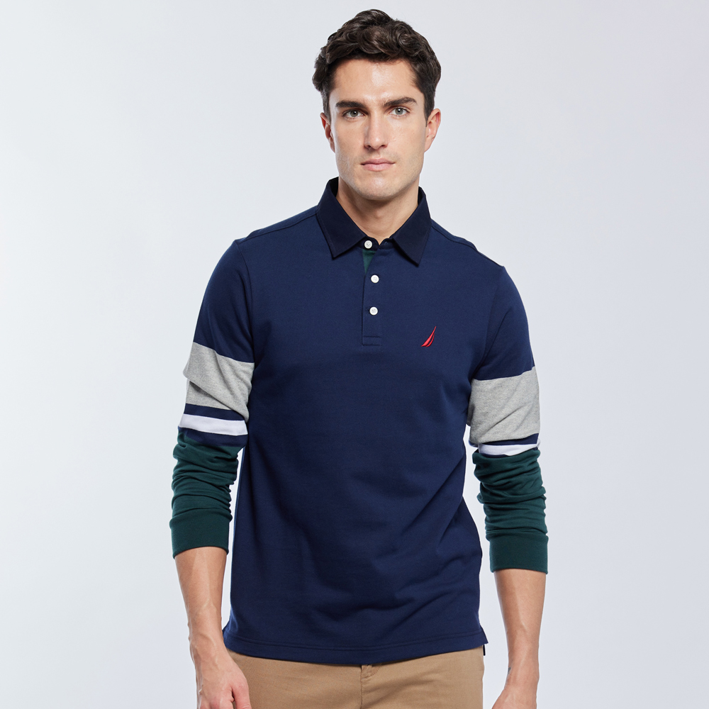 【NAUTICA】男裝撞色拼接時尚運動短褲(黑) 歷史價格詳細信息