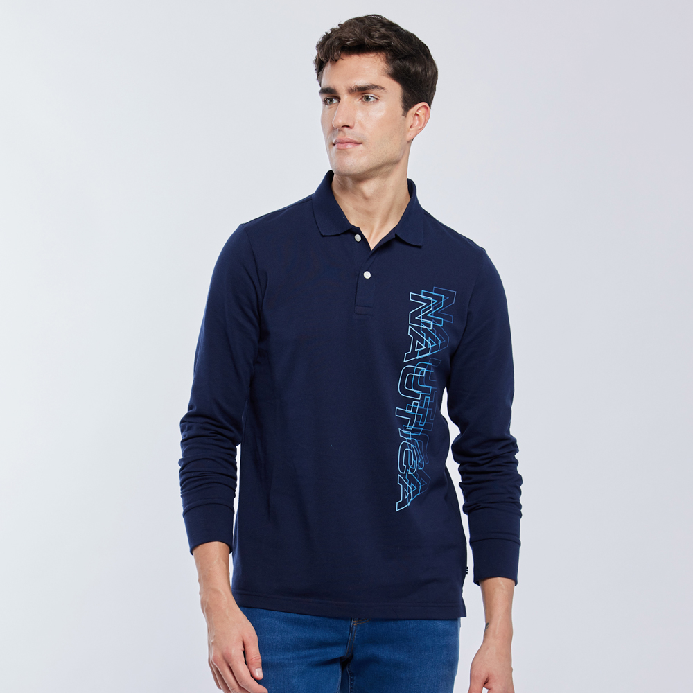 【NAUTICA】男裝 品牌LOGO印花長袖T恤(黑) 歷史價格詳細信息