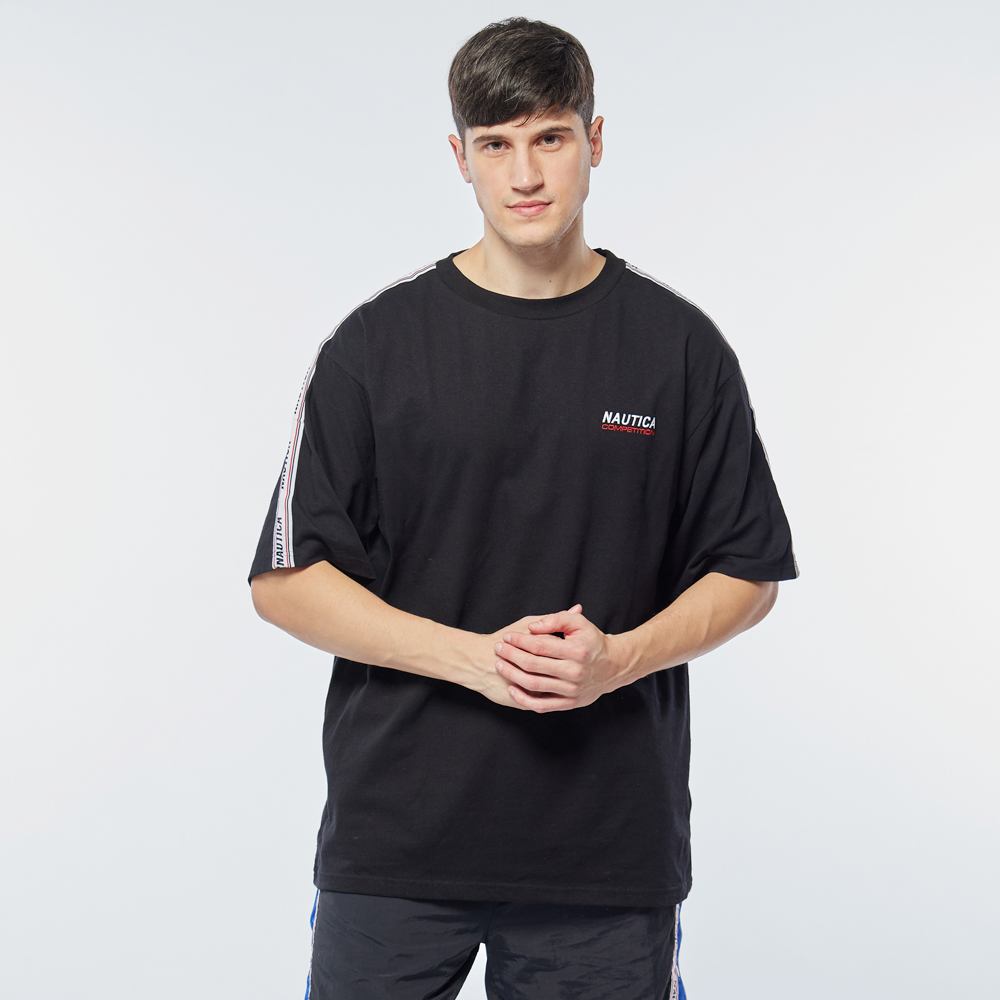 【NAUTICA】COMPETITION男裝撞色LOGO短袖T恤(深藍) 歷史價格詳細信息
