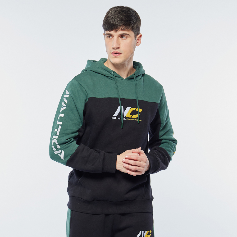 【NAUTICA】COMPETITION男裝撞色LOGO短袖T恤(深藍) 歷史價格詳細信息
