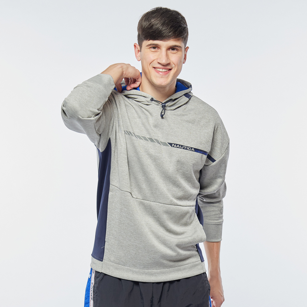 【NAUTICA】男裝　COMPETITION長條品牌LOGO休閒褲(藍) 歷史價格詳細信息