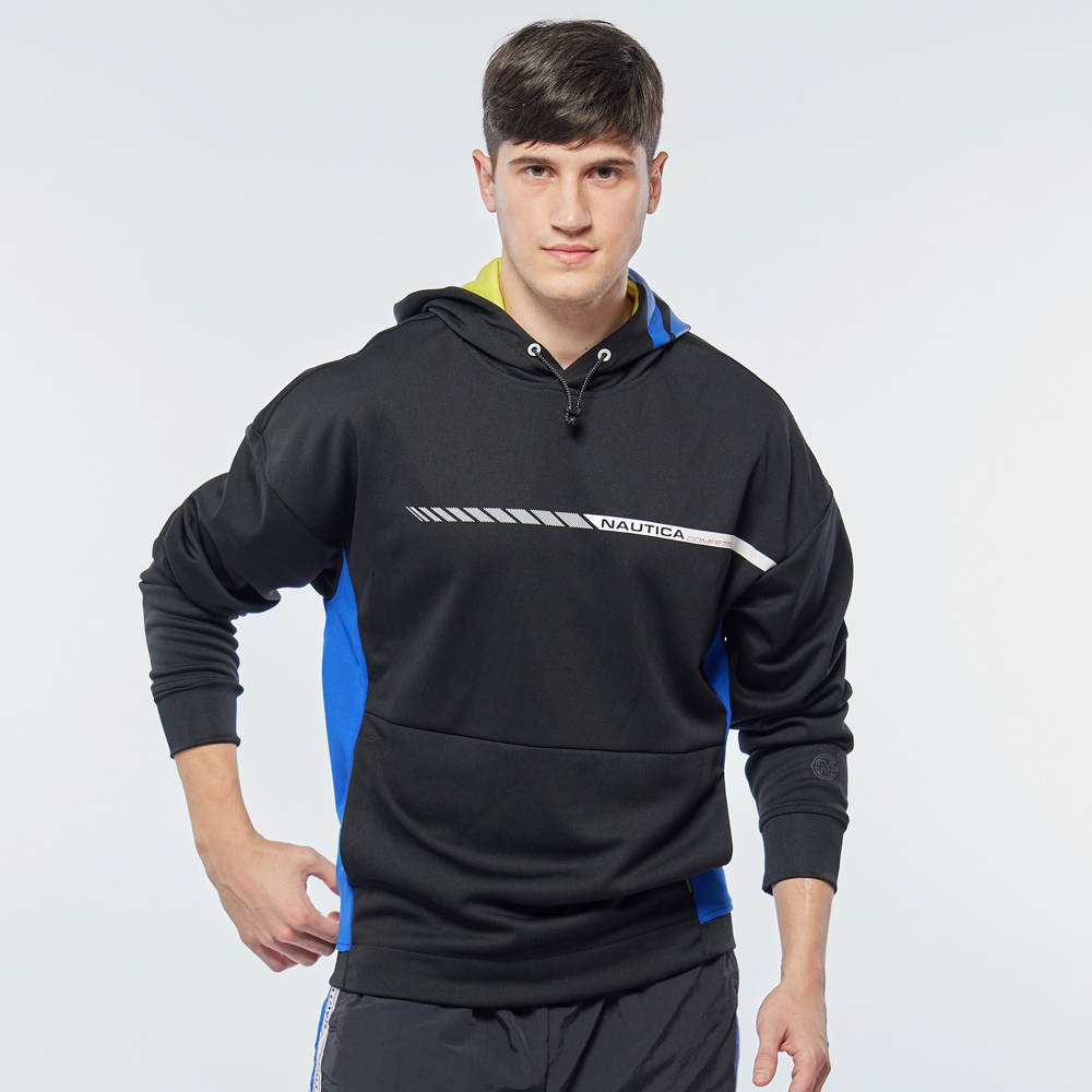 【NAUTICA】男裝　COMPETITION長條品牌LOGO休閒褲(藍) 歷史價格詳細信息