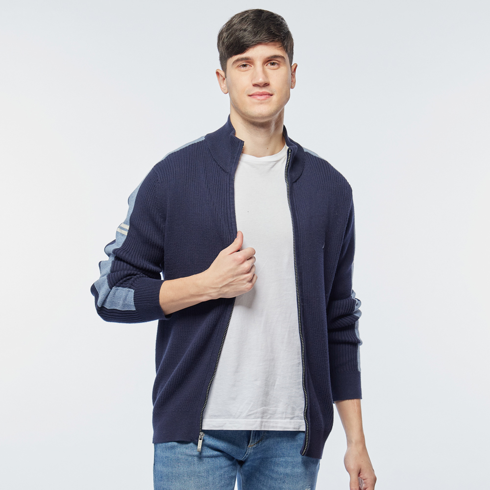 【NAUTICA】男裝 拼接造型吸濕排汗短袖POLO衫(深藍) 歷史價格詳細信息
