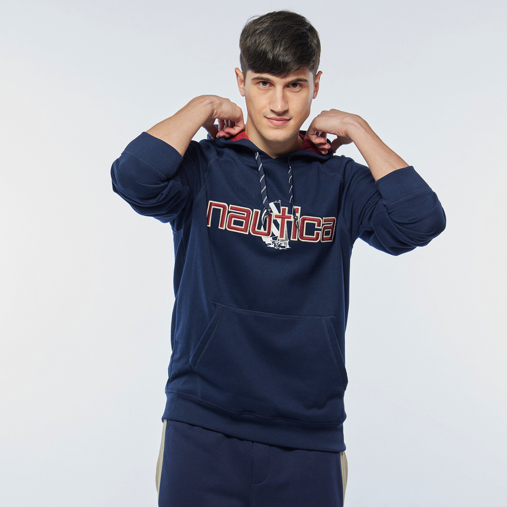 【NAUTICA】男裝 袖口跳色拼接品牌LOGO刺繡T恤(綠色) 歷史價格詳細信息