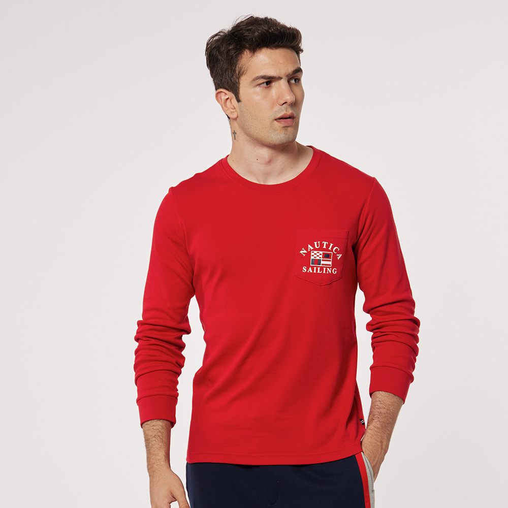 nautica 粉紅色白細紋長袖襯衫,尺寸:L,肩寬:47.5cm,純棉,少穿極新,降價大出清. 歷史價格詳細信息