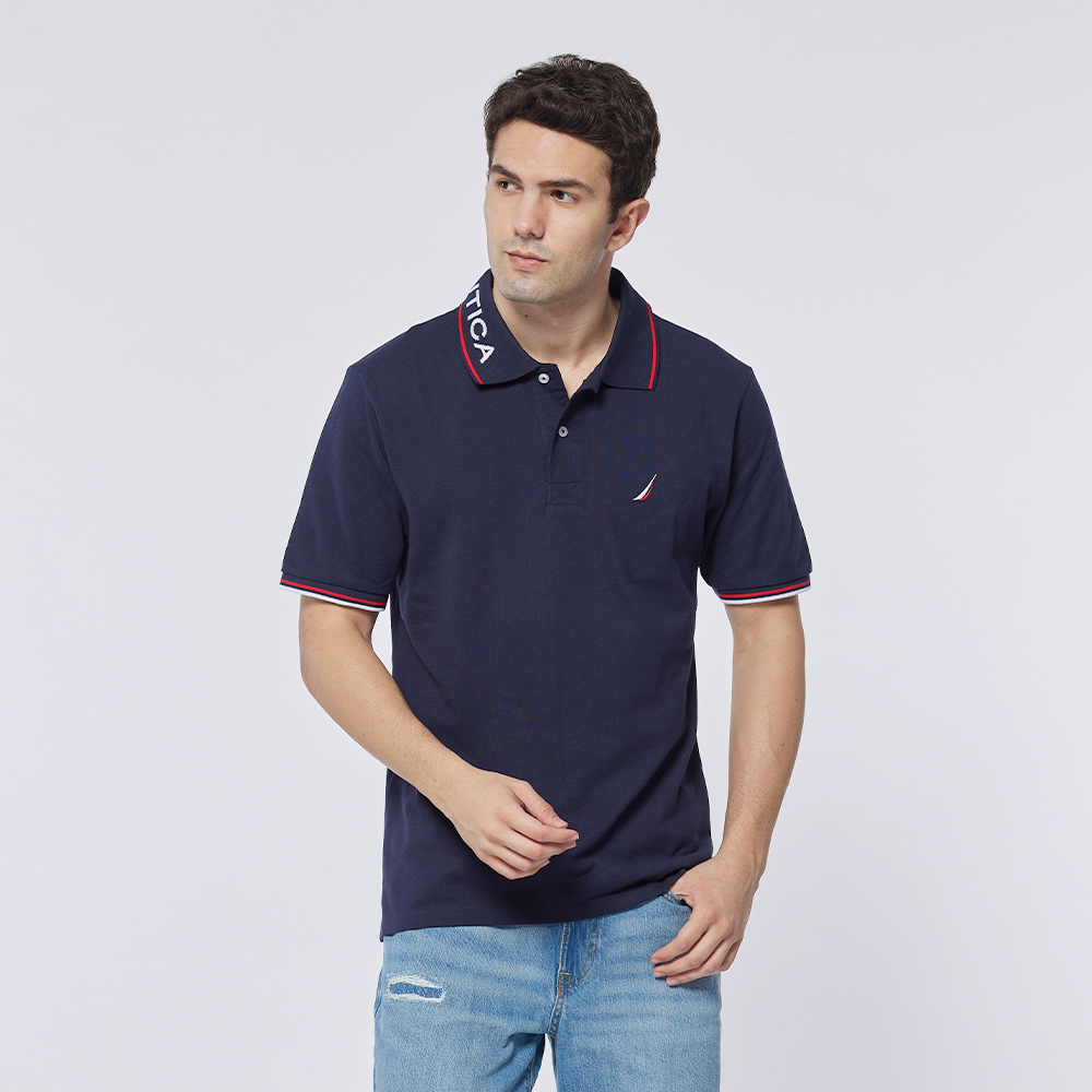 【NAUTICA】男裝 率性地圖圖騰印花短袖T恤(紅) 歷史價格詳細信息
