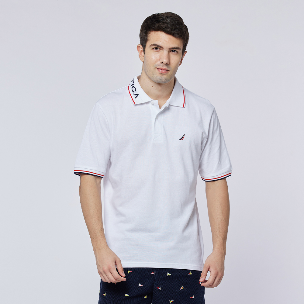 【NAUTICA】男裝撞色LOGO休閒長褲(淺灰) 歷史價格詳細信息