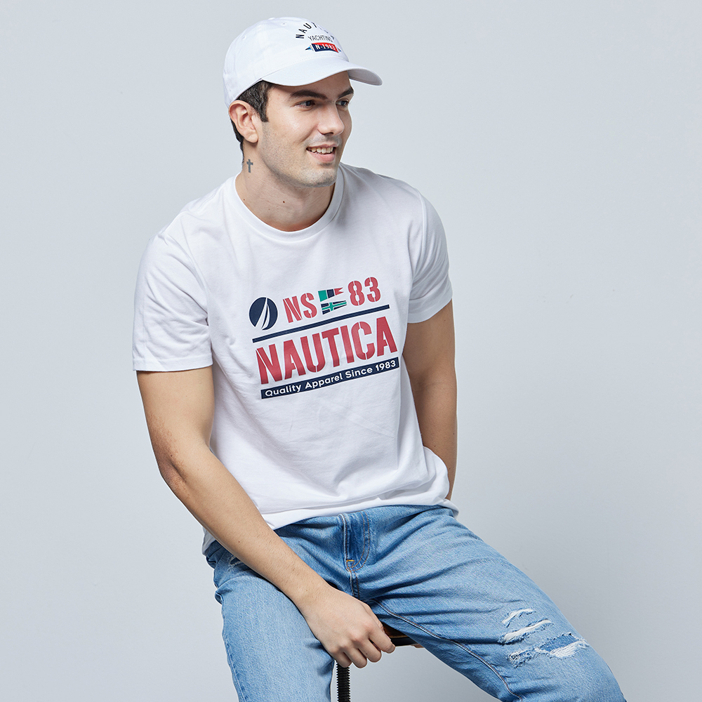 【NAUTICA】女裝 經典品牌LOGO刺繡短袖T恤(灰色) 歷史價格詳細信息