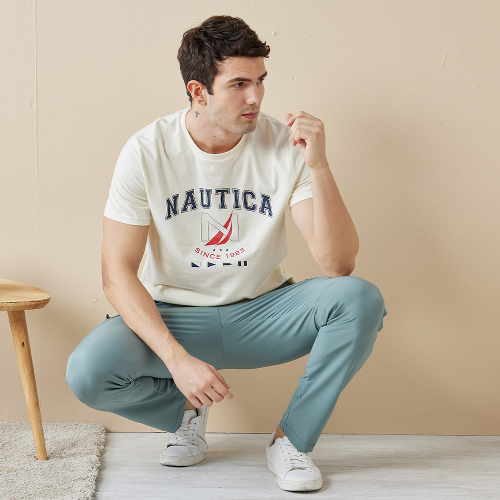 【NAUTICA】男裝 休閒運動風短袖POLO衫(灰色) 歷史價格詳細信息
