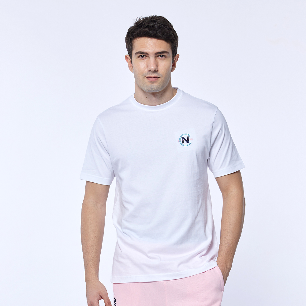 【NAUTICA】男裝 COMPETITION吸濕排汗撞色拼接長袖T恤(寶藍) 歷史價格詳細信息