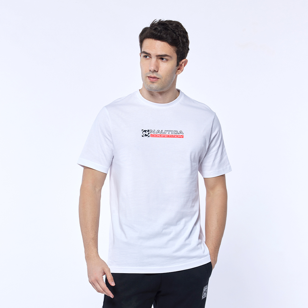 【NAUTICA】男裝 COMPETITION吸濕排汗撞色拼接長袖T恤(寶藍) 歷史價格詳細信息