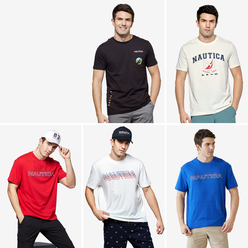 【NAUTICA】男裝 休閒運動風短袖POLO衫(灰色) 歷史價格詳細信息