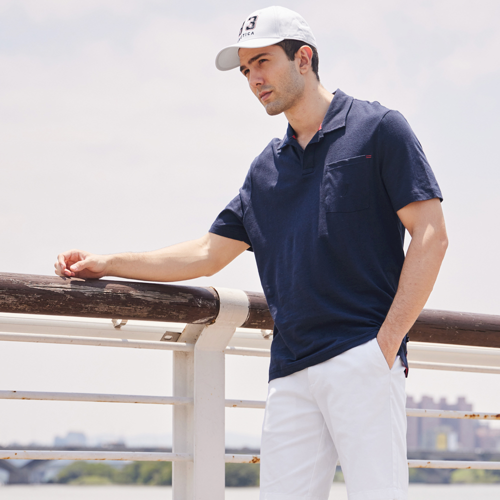 【NAUTICA】男裝 簡約跳色領短袖POLO衫(多款任選) 歷史價格詳細信息