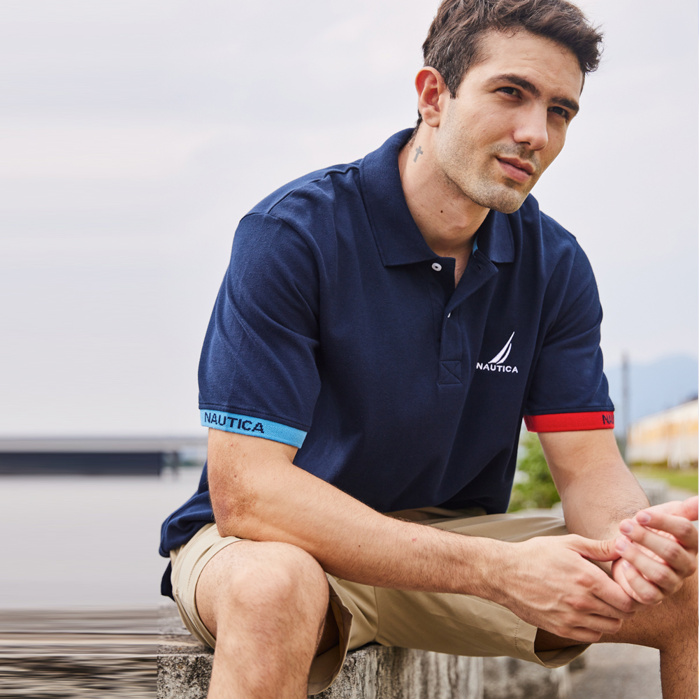 【NAUTICA】男裝 百搭格紋恆溫長袖針織衫(灰) 歷史價格詳細信息