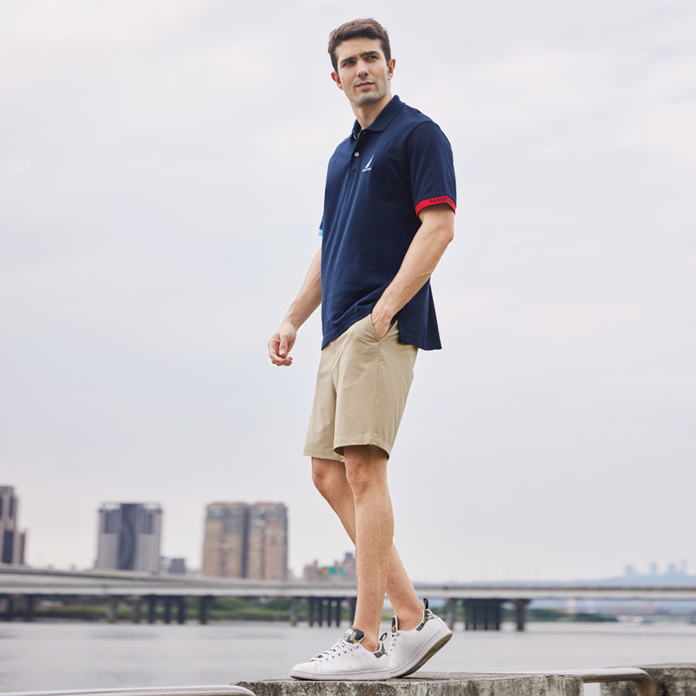 【NAUTICA】男裝 涼感簡約直筒休閒長褲(卡其色) 歷史價格詳細信息