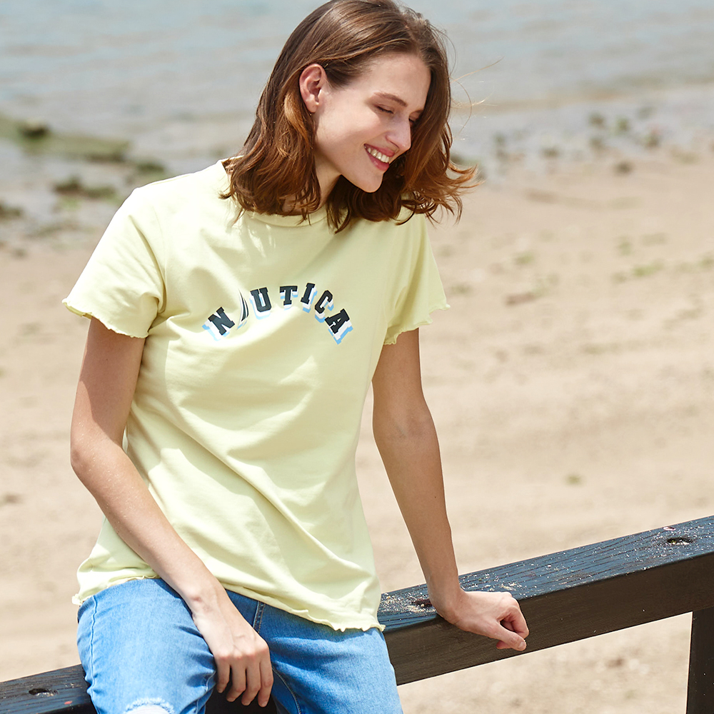 【NAUTICA】女裝 率性休閒短版POLO衫(黑色) 歷史價格詳細信息
