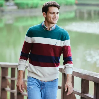 【NAUTICA】男裝 多彩直條紋長袖襯衫(白色) 歷史價格詳細信息
