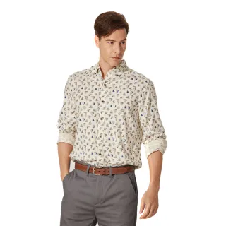 nautica 米色藍棕白格紋長袖襯衫,純棉,尺寸M,肩寬46cm,胸寬56cm,降價大出清 歷史價格詳細信息