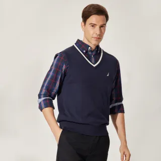 【NAUTICA】女裝 V領撞色條紋荷葉袖短袖T恤(白) 歷史價格詳細信息