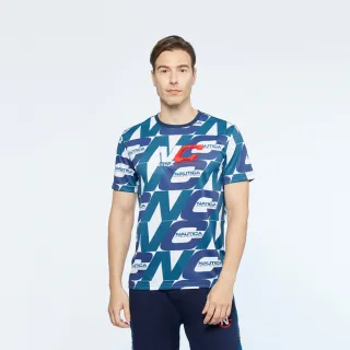 【NAUTICA】男裝 COMPETITION品牌LOGO條紋短袖T恤(黑) 歷史價格詳細信息