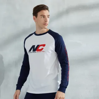 【NAUTICA】男裝　COMPETITION長條品牌LOGO休閒褲(藍) 歷史價格詳細信息