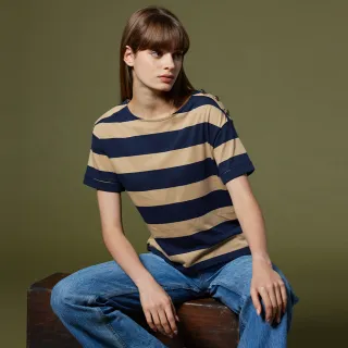 【NAUTICA】女裝條紋綁帶長版短袖洋裝(藍) 歷史價格詳細信息