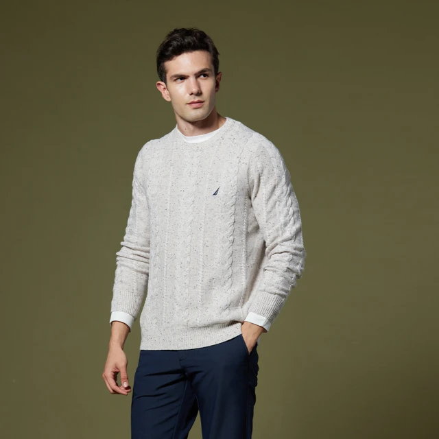 nautica 米色藍棕白格紋長袖襯衫,純棉,尺寸M,肩寬46cm,胸寬56cm,降價大出清 歷史價格詳細信息