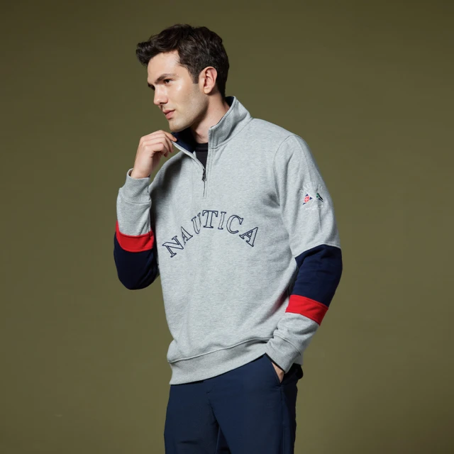 【NAUTICA】男裝 跳色拼接短袖POLO衫(深藍色) 歷史價格詳細信息