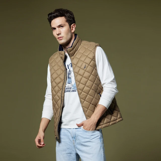 【NAUTICA】男裝 立領撞色刷毛長袖連帽T恤(藍) 歷史價格詳細信息