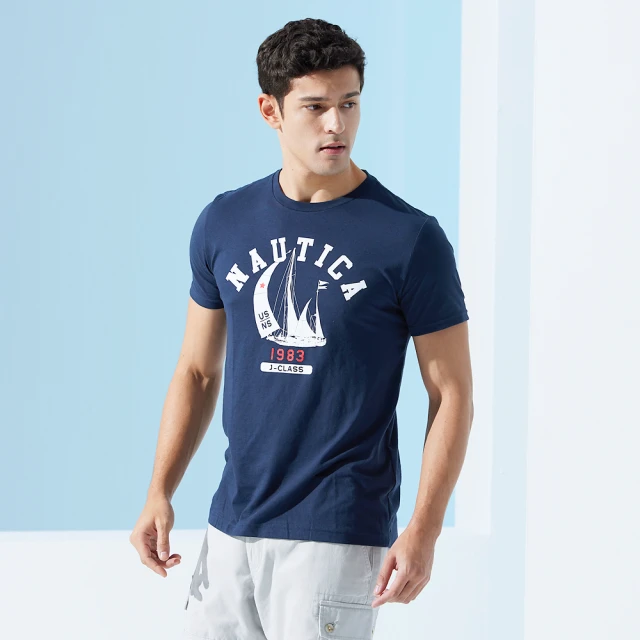 【NAUTICA】女裝 品牌帆船塗鴉印花短袖T恤(白色) 歷史價格詳細信息