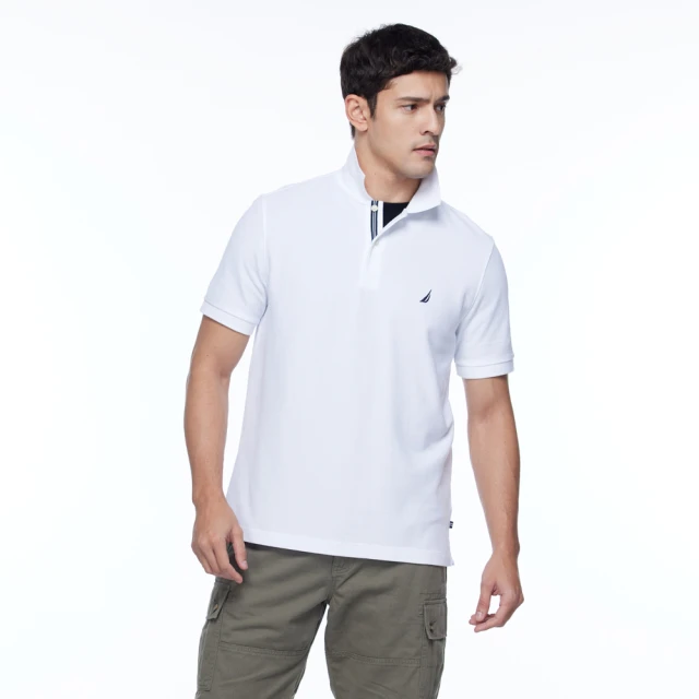 【NAUTICA】男裝 質感清新格紋短袖襯衫(淺藍) 歷史價格詳細信息