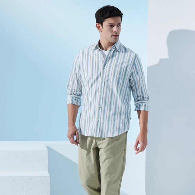【NAUTICA】男裝 質感清新格紋短袖襯衫(淺藍) 歷史價格詳細信息